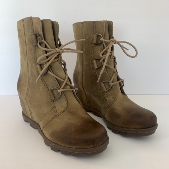 Sorel Ash Brown Joan of Artic Wedge II Boots - Picture 4 of 16